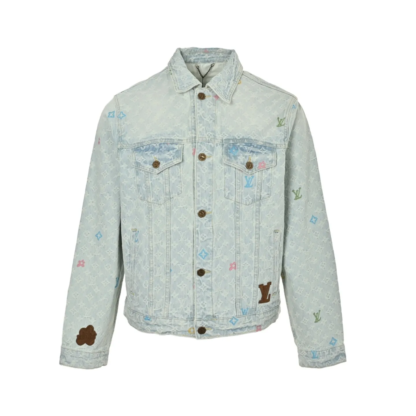 Louis Vuitton/Louis Vuitton Tyler joint old flower jacquard embroidered denim jacket